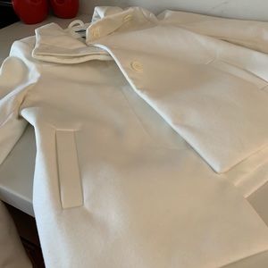 Old navy Cream/white fully lined peacoat XS